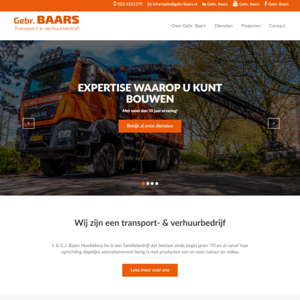 Gebr baars homepage